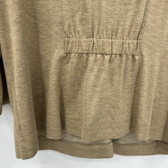 St. John Spa Beige Zip Up Cowl Neck Lightweight Jacket L Lounge Leisure Beach - Picture 10 of 10